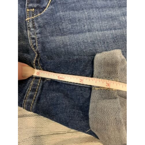 LC Lauren Conrad Womens Jean Shorts Size 6 mid rise Med Wash Cuffed Short Shorts - Picture 10 of 12